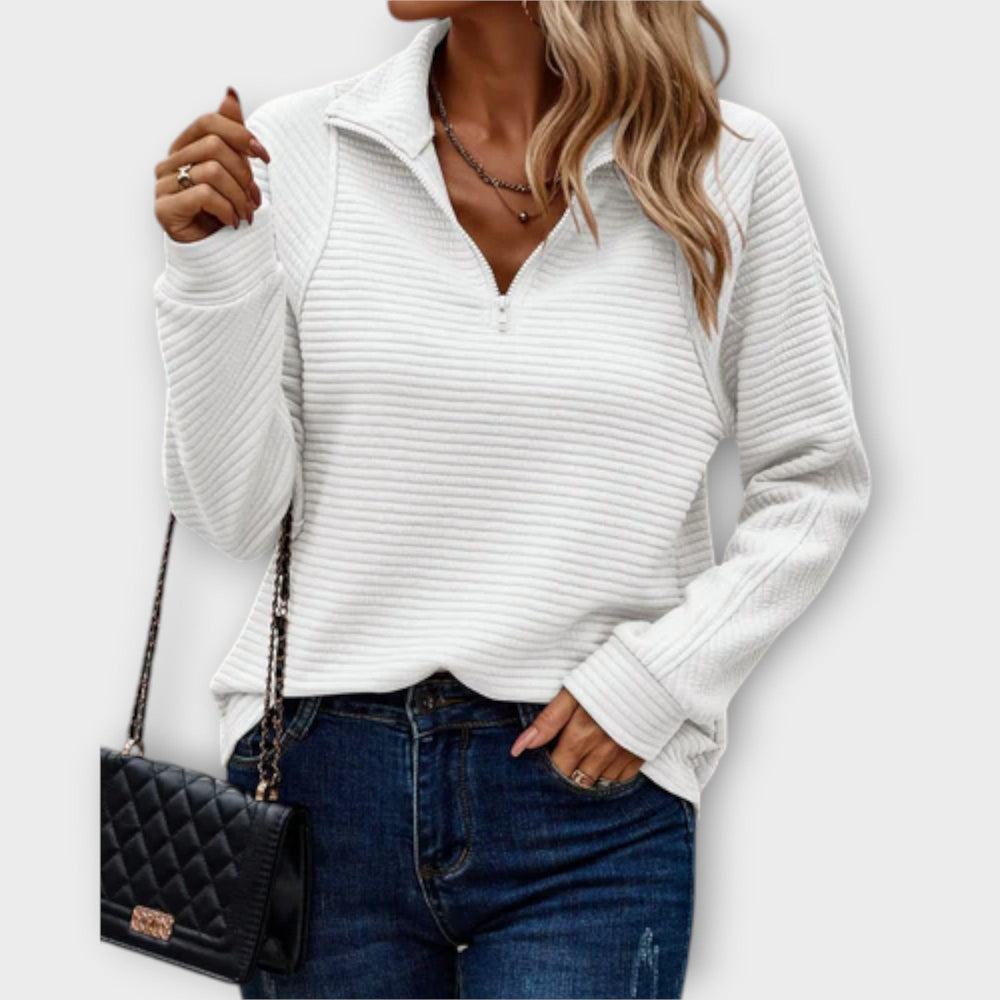 Damen Strickjacke zeitlos und komfortabel in Weiß