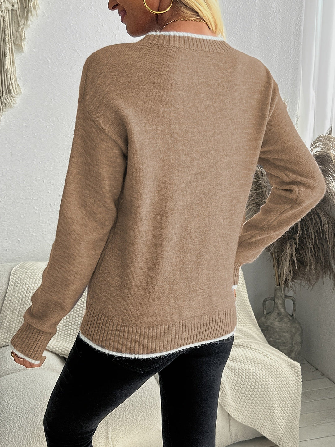 Damen Strickjacke zum Layern für Wintertage (15)
