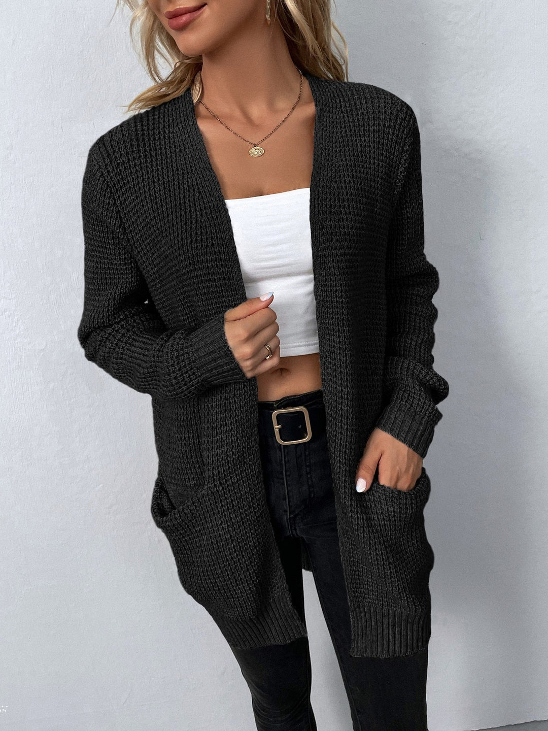Damen Strickjacke zum Überziehen für Herbst (9)