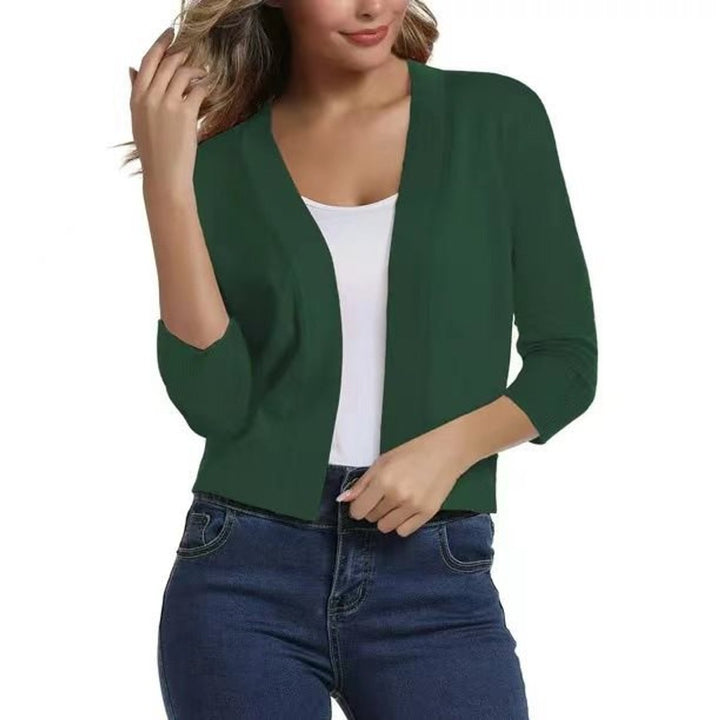 Damen Strickjacke zum Überziehen mit 3/4 Ärmeln in Wood Green