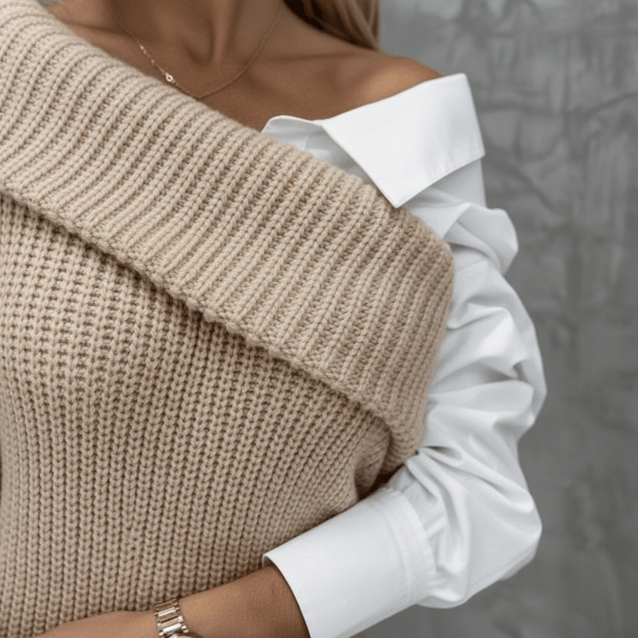Damen Strickkleid elegant für den Herbst (3)