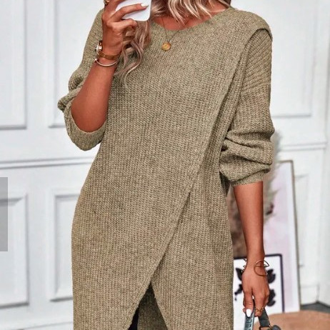 Damen Strickkleid Maxi für den Herbst