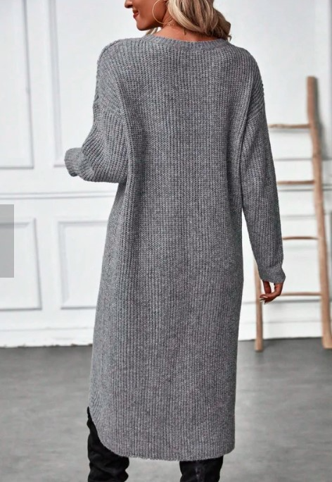 Damen Strickkleid Maxi für den Herbst (2)