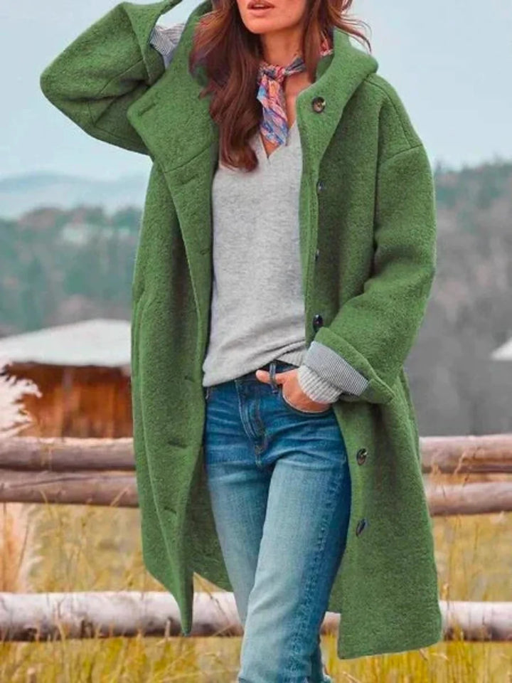 Damen Strukturierte Jacke für den Herbst in Grün