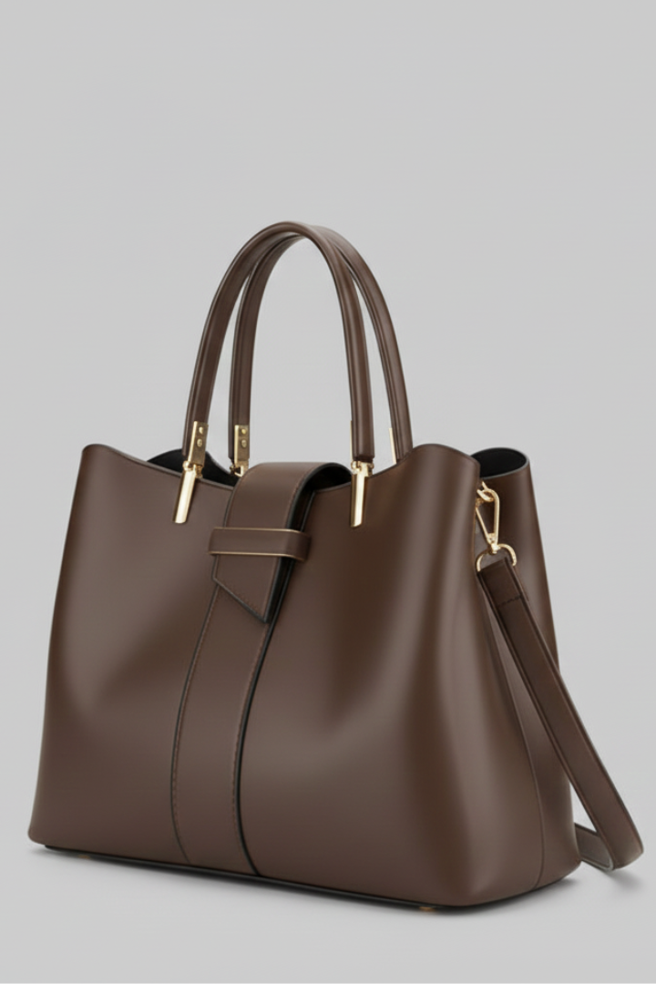 Damen Strukturierte Laptoptasche mit abnehmbarem Schulterriemen (4)
