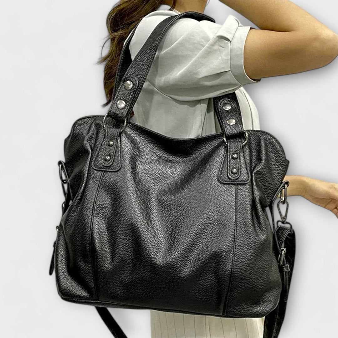 Damen Strukturierte Schultertasche im Hobo-Stil (3)