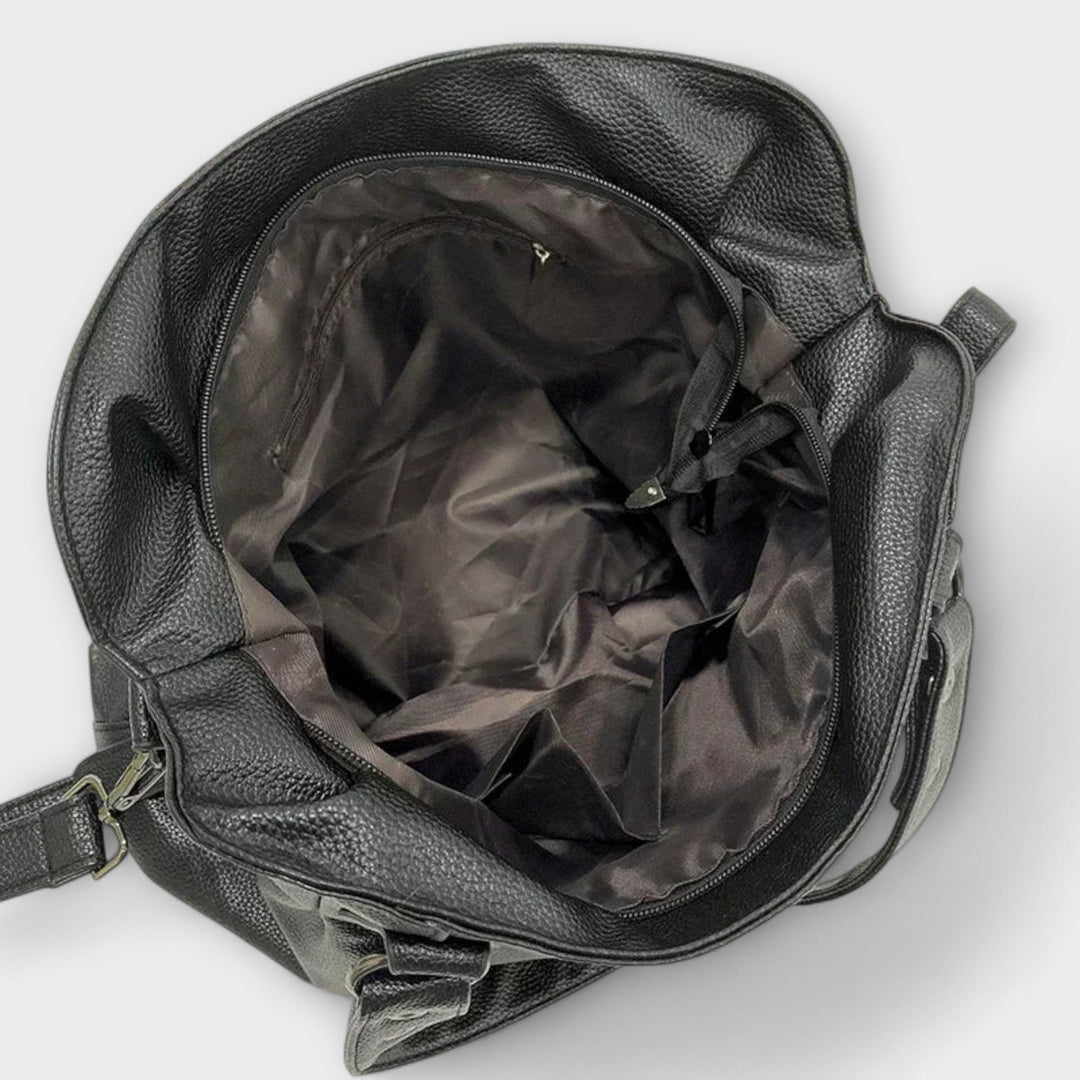 Damen Strukturierte Schultertasche im Hobo-Stil (6)