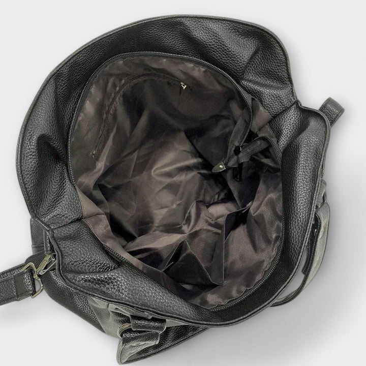 Damen Strukturierte Schultertasche im Hobo-Stil (6)