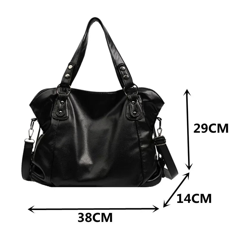 Damen Strukturierte Schultertasche im Hobo-Stil (7)