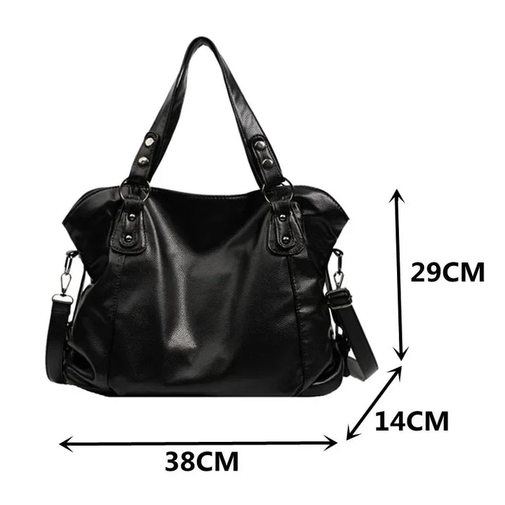 Damen Strukturierte Schultertasche im Hobo-Stil (7)