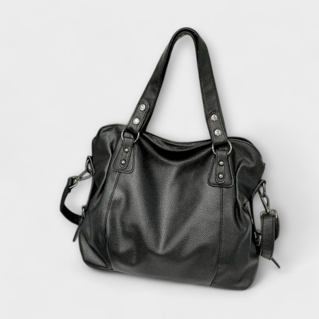 Damen Strukturierte Schultertasche im Hobo-Stil (8)
