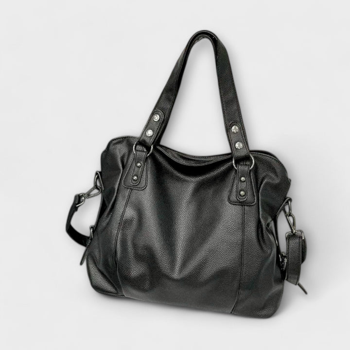 Damen Strukturierte Schultertasche im Hobo-Stil (8)