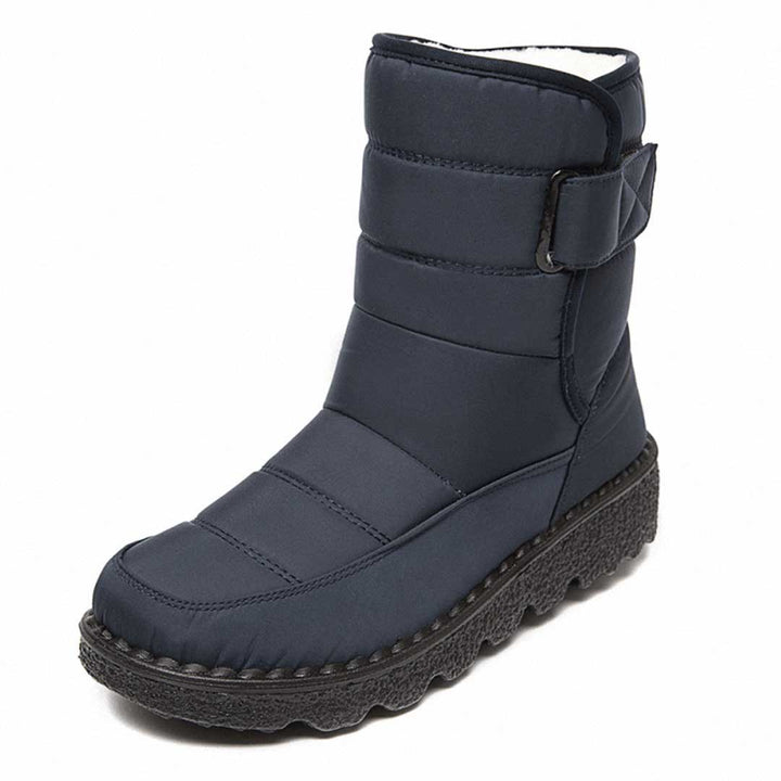 Damen Thermostiefel wasserdicht für den Herbst in Dunkelblau