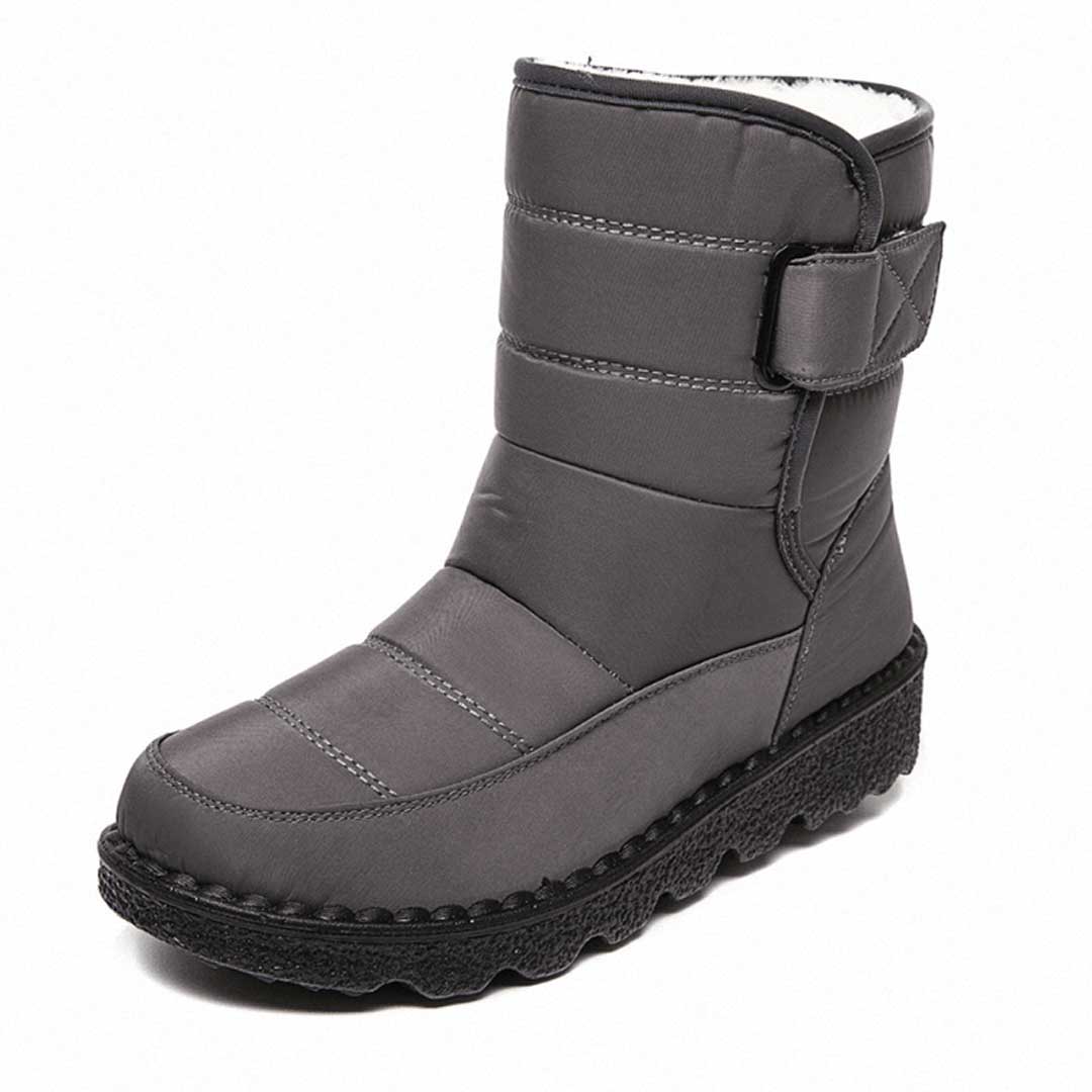Damen Thermostiefel wasserdicht für den Herbst in Grau