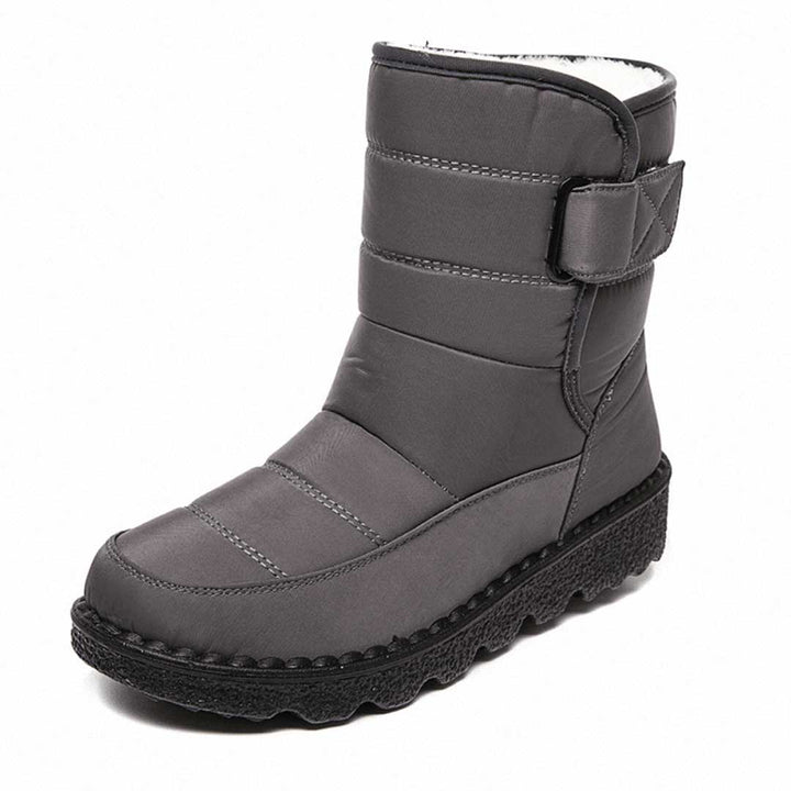 Damen Thermostiefel wasserdicht für den Herbst in Grau