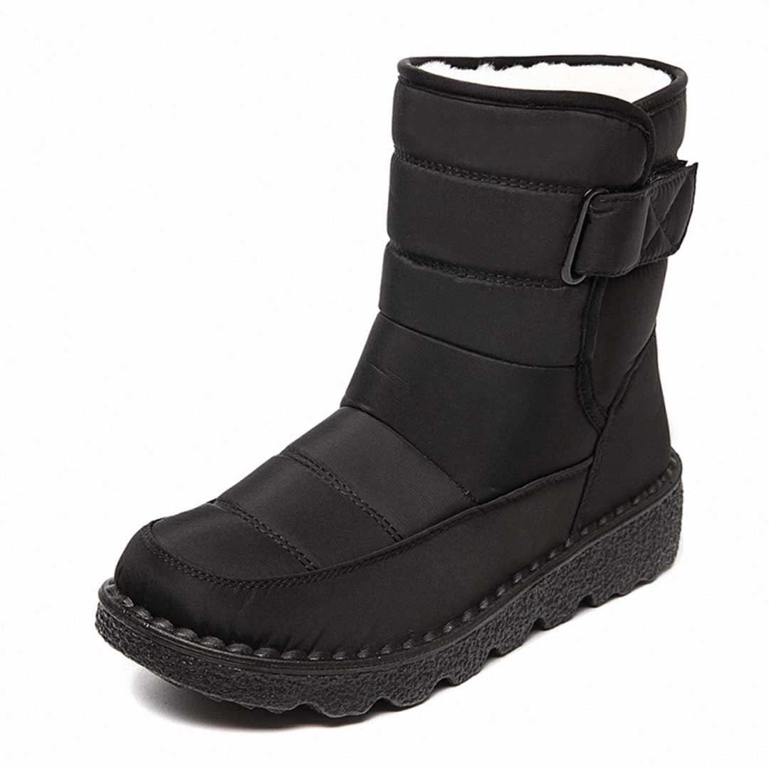 Damen Thermostiefel wasserdicht für den Herbst in Schwarz