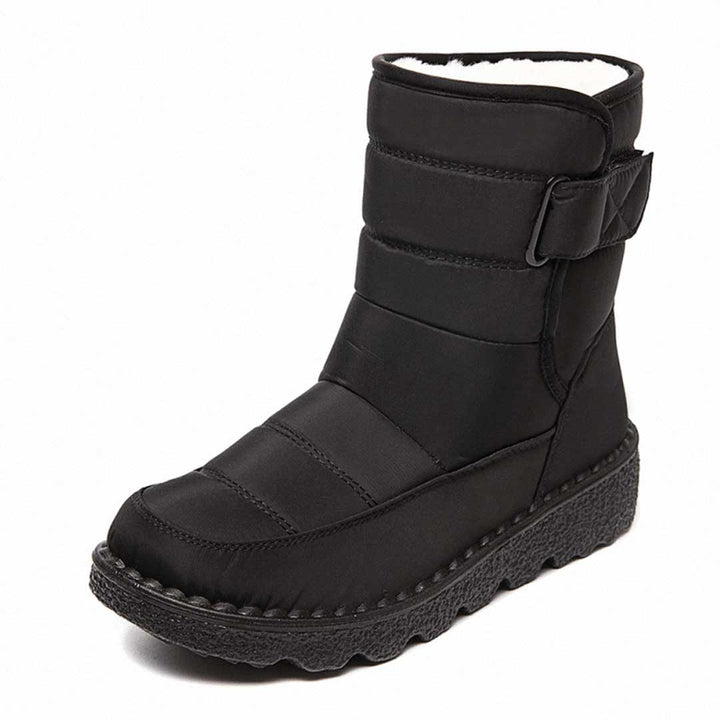 Damen Thermostiefel wasserdicht für den Herbst in Schwarz