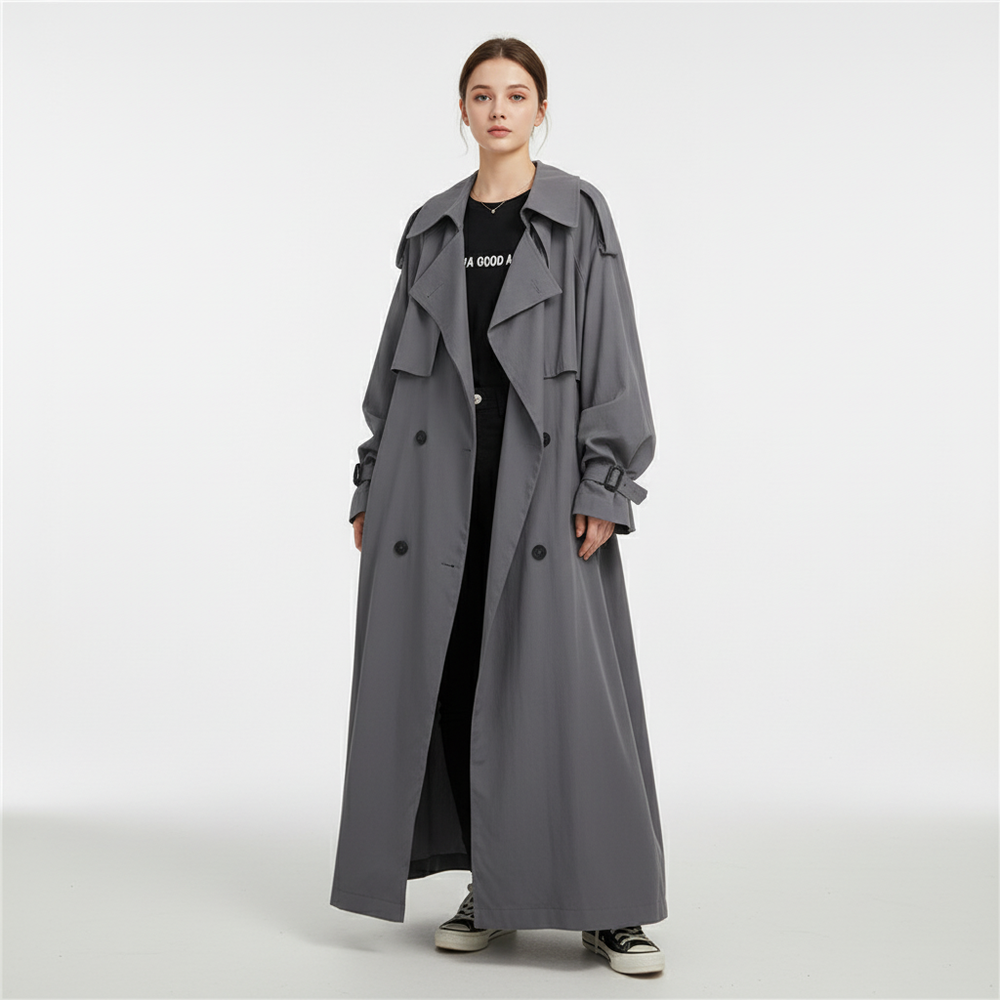 Damen Trenchcoat im Oversized Schnitt (2)