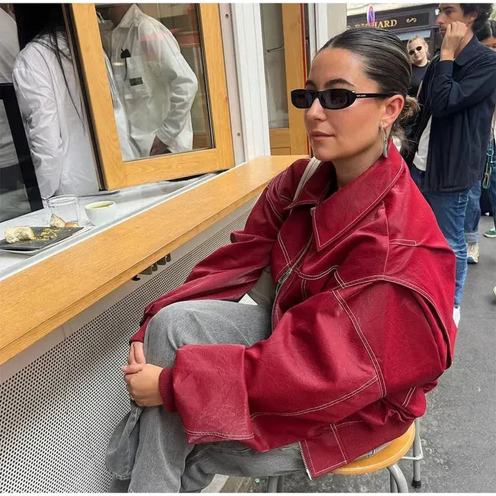 Damen Trendige Oversized Jacke (10)