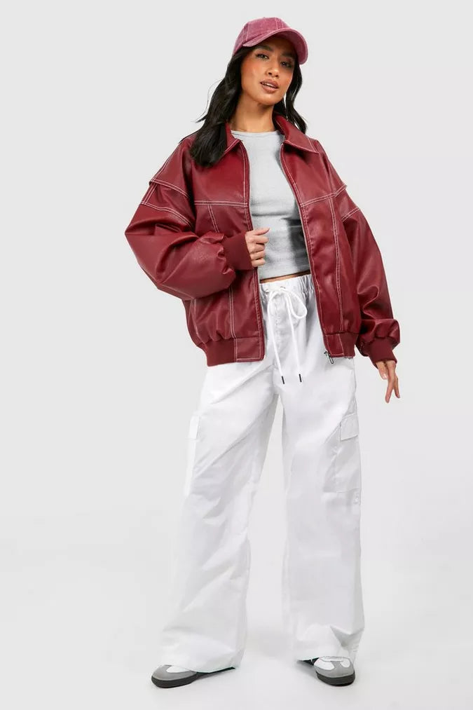 Damen Trendige Oversized Jacke (7)