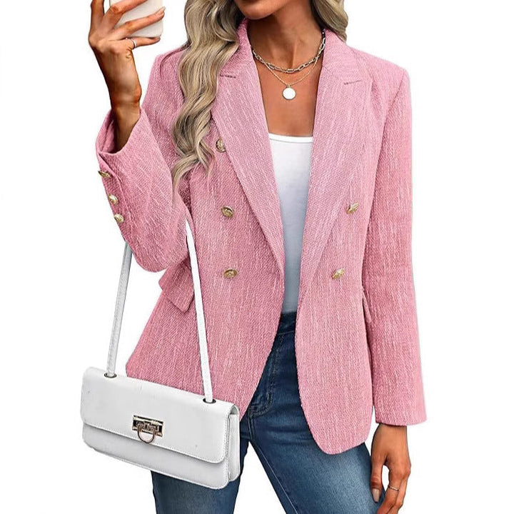 Damen Tweed Blazer elegant und vielseitig (5)