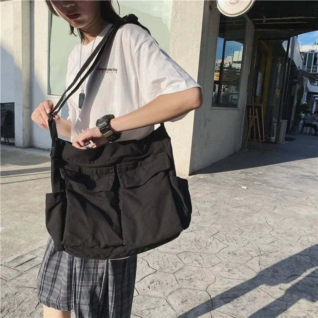 Damen Vintage Canvas Tasche für den Alltag (2)