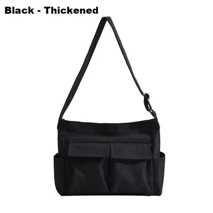 Damen Vintage Canvas Tasche für den Alltag in Thickened in Black