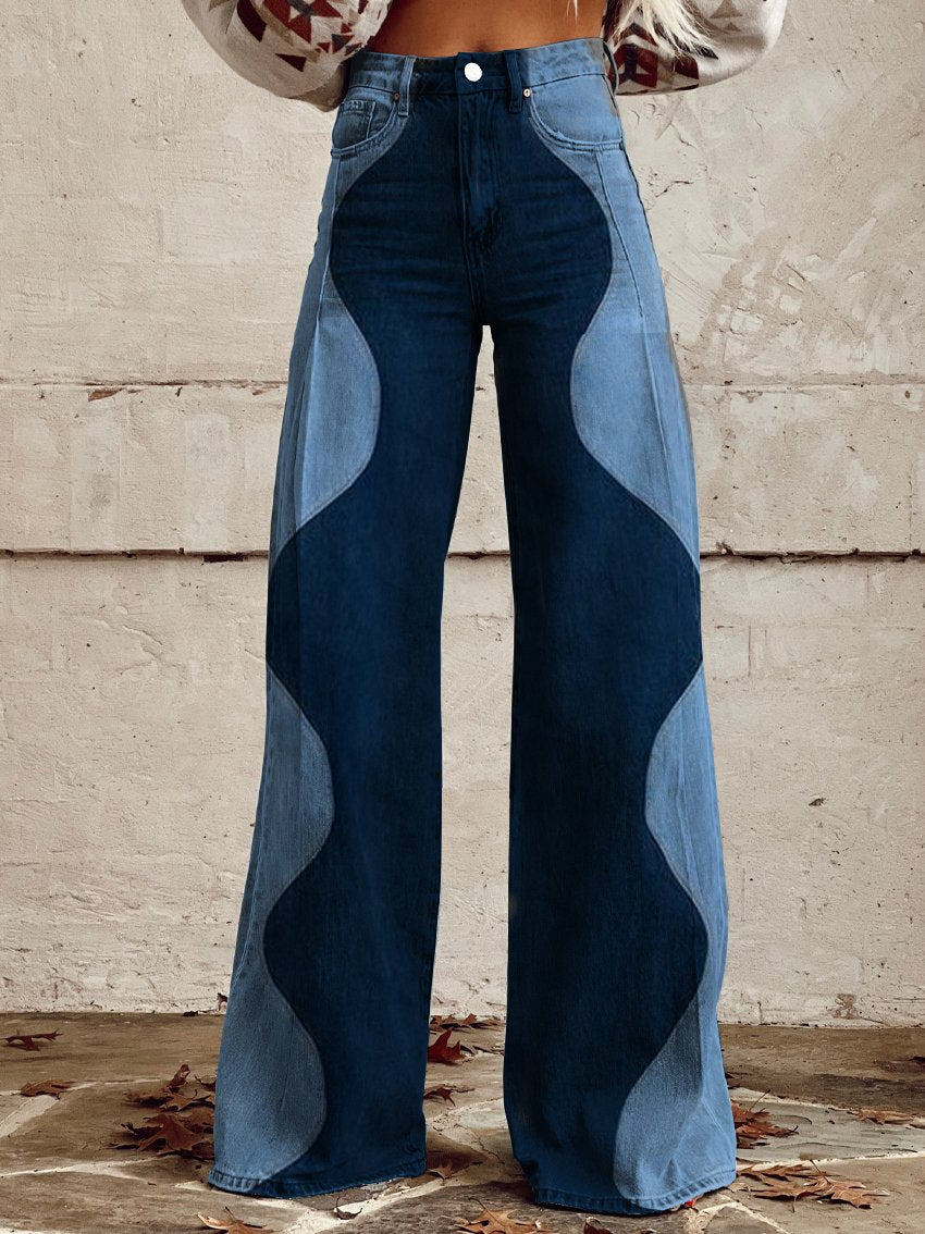 Damen Vintage-Jeans im Boho-Stil