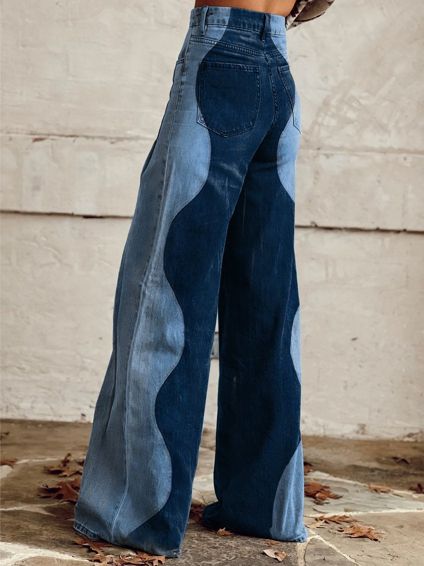 Damen Vintage-Jeans im Boho-Stil (2)