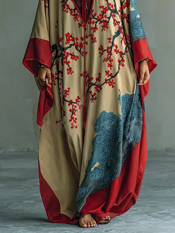 Damen Vintage Maxikleid für Sommer (2)