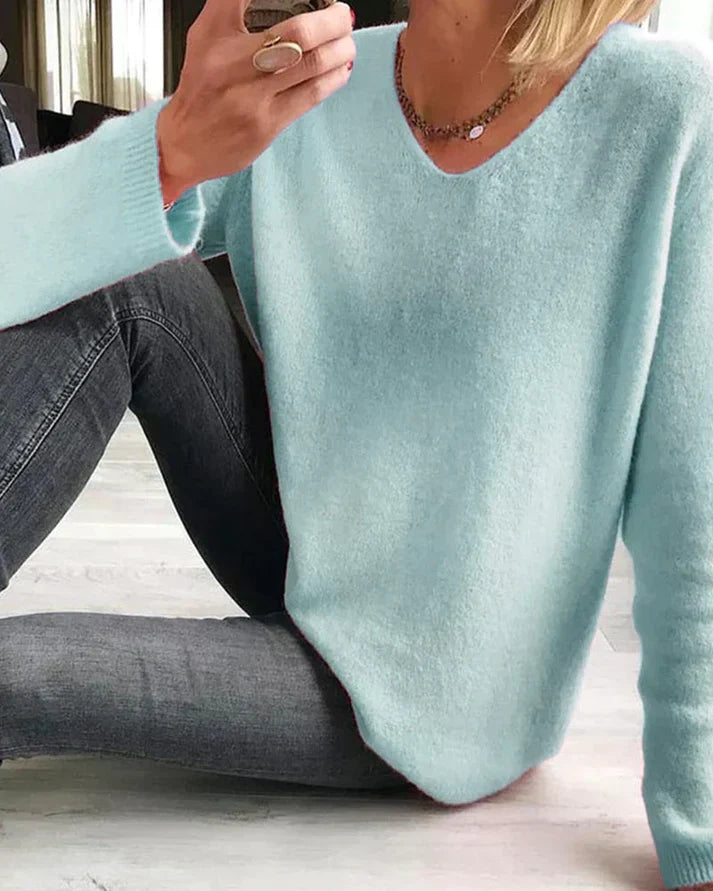 Damen Weiche Baumwoll-Strickjacke Casual (5)