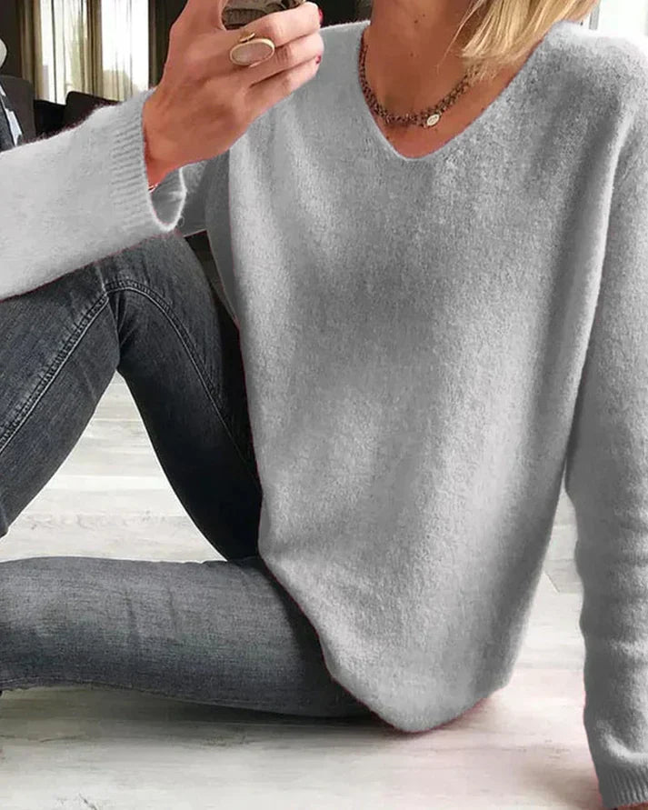 Damen Weiche Baumwoll-Strickjacke Casual (6)