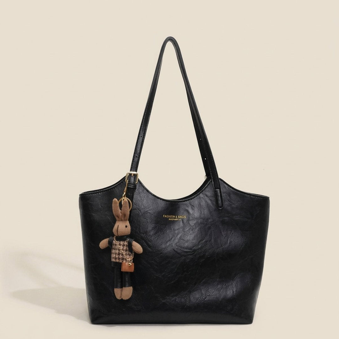Damen Weiche Vegane Lederschultertasche für Alltag (9)