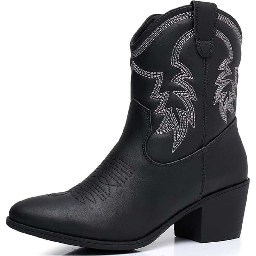 Damen Western Stiefel in Schwarz 1
