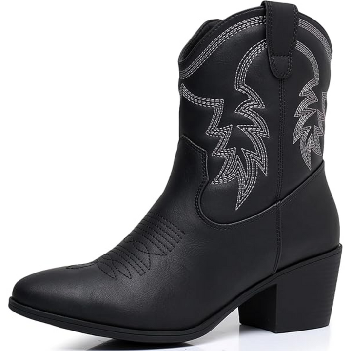 Damen Western Stiefel in Schwarz 1