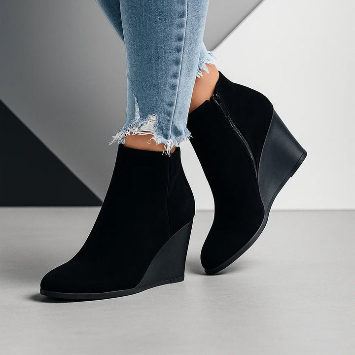 Damen Wildleder Stiefeletten für Herbst (6)