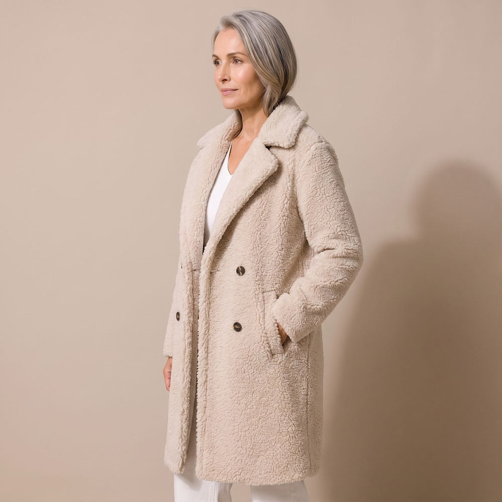 Damen Winterjacke aus Fleece mit Longline (2)