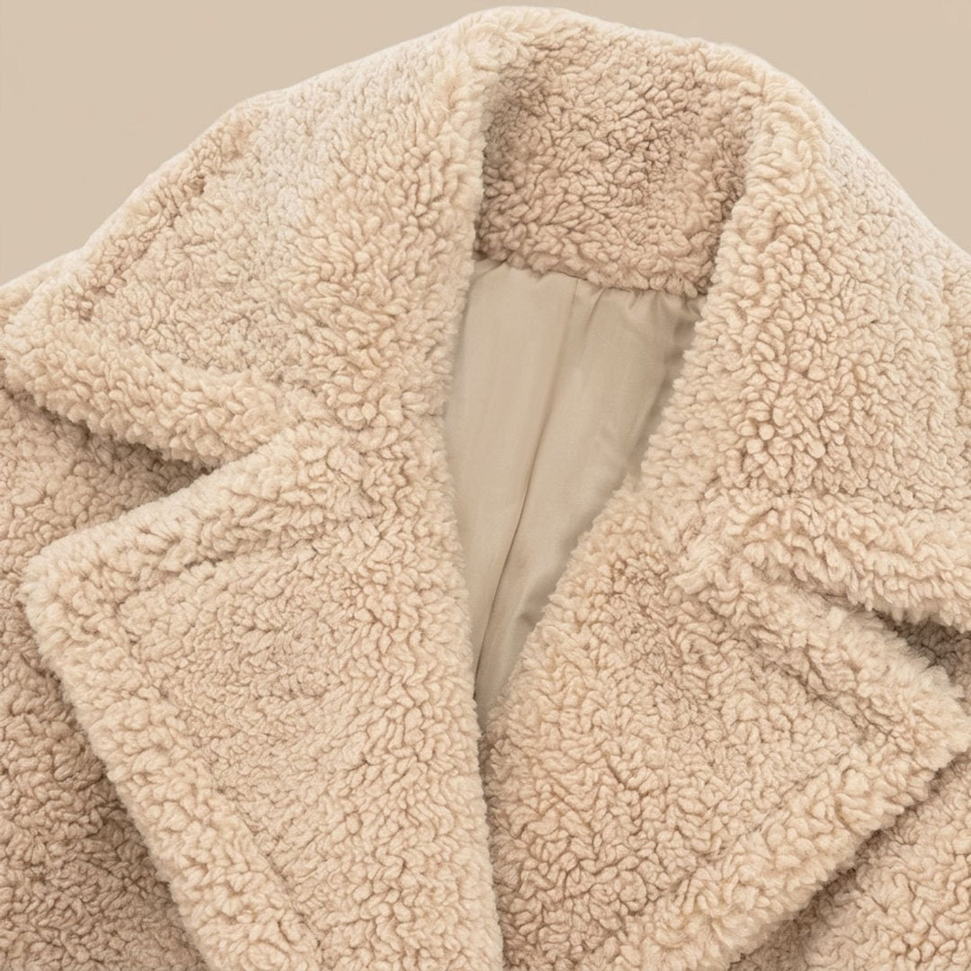 Damen Winterjacke aus Fleece mit Longline (3)