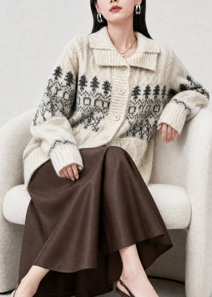 Damen Winterjacke aus Jacquard im Freizeit-Look (2)