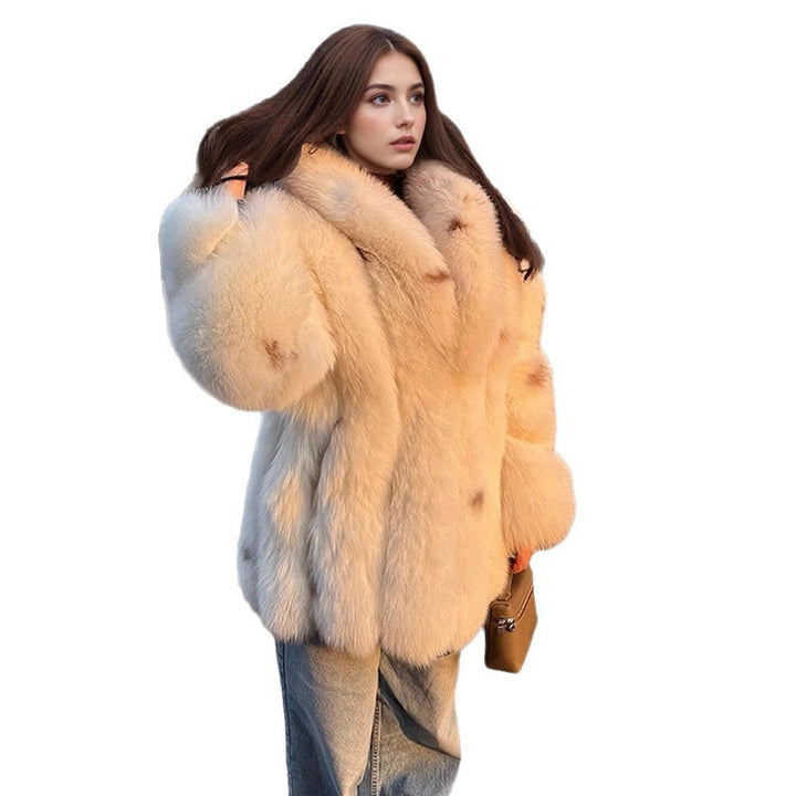 Damen Winterjacke aus Kunstfell im Teddy-Stil (5)