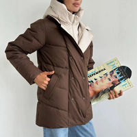 Sophia | Damen Winterjacke Doppelreiher mit abnehmbarer Innenweste