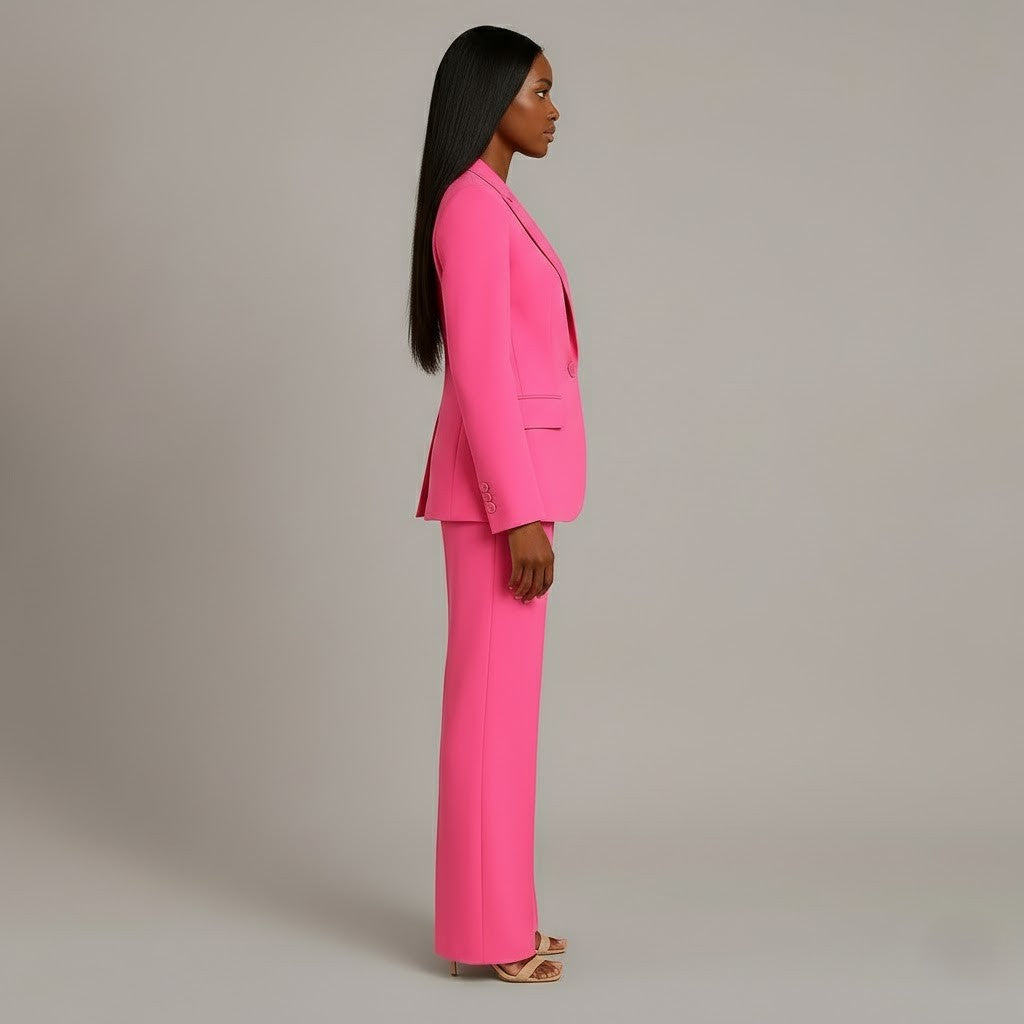 Damen Winterjacke elegant für Business in Rosa 2