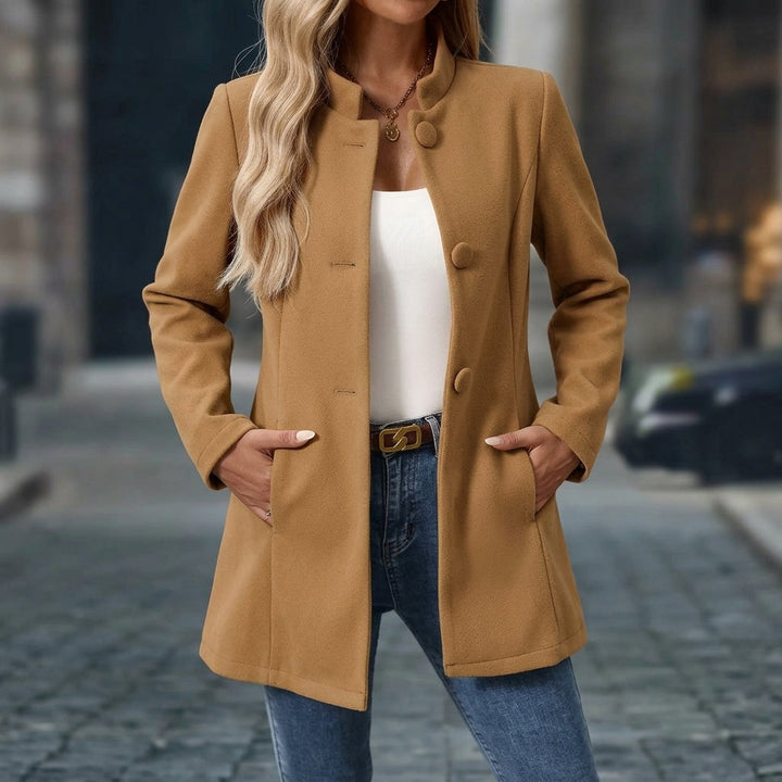 Damen Winterjacke für Büro und Alltag in Braun