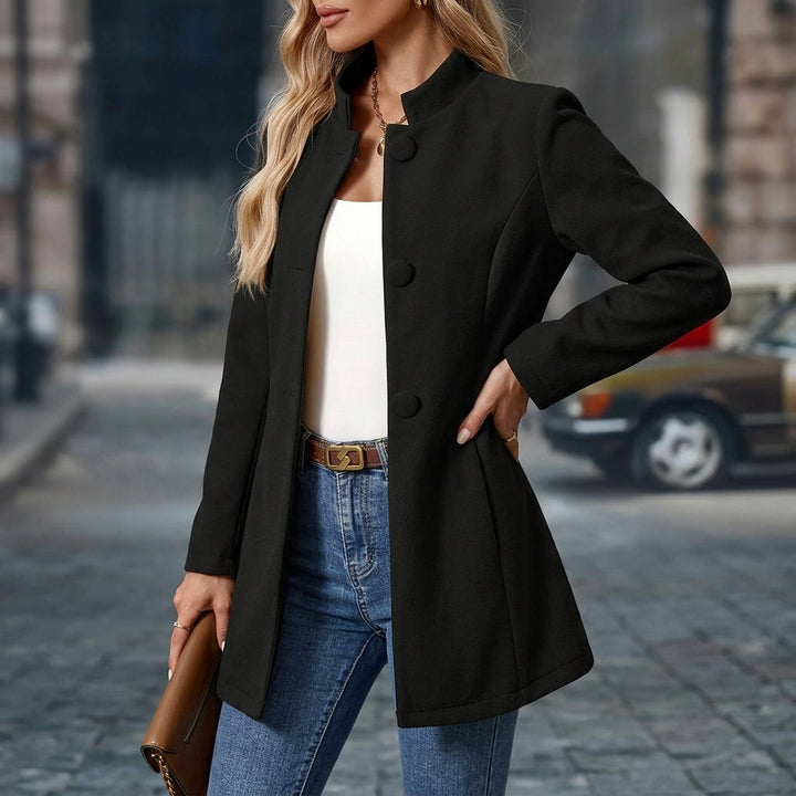 Damen Winterjacke für Büro und Alltag in Schwarz
