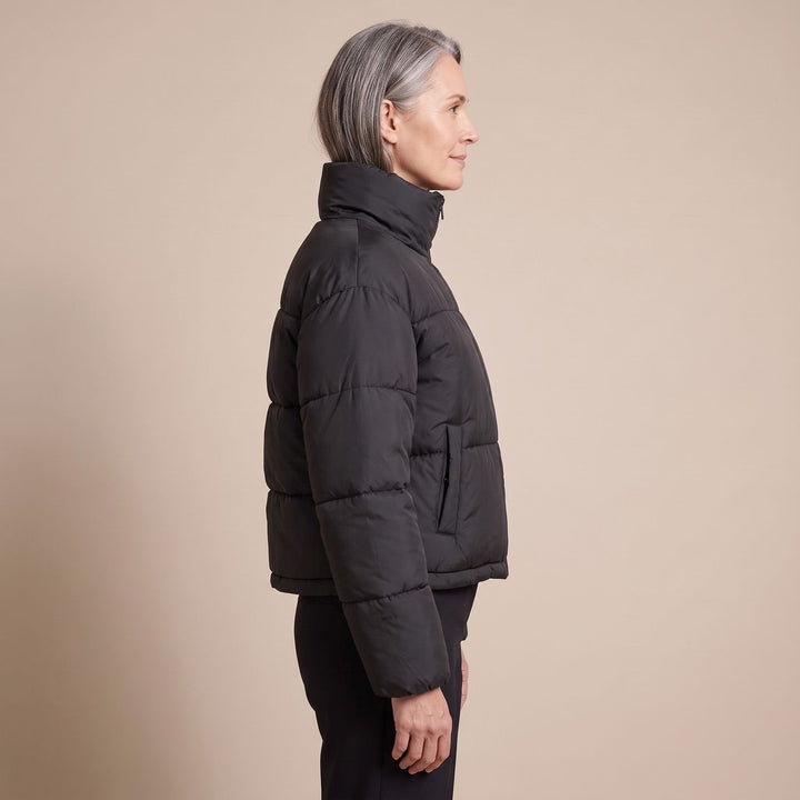 Damen Winterjacke Gesteppte Kurz für Alltag (6)