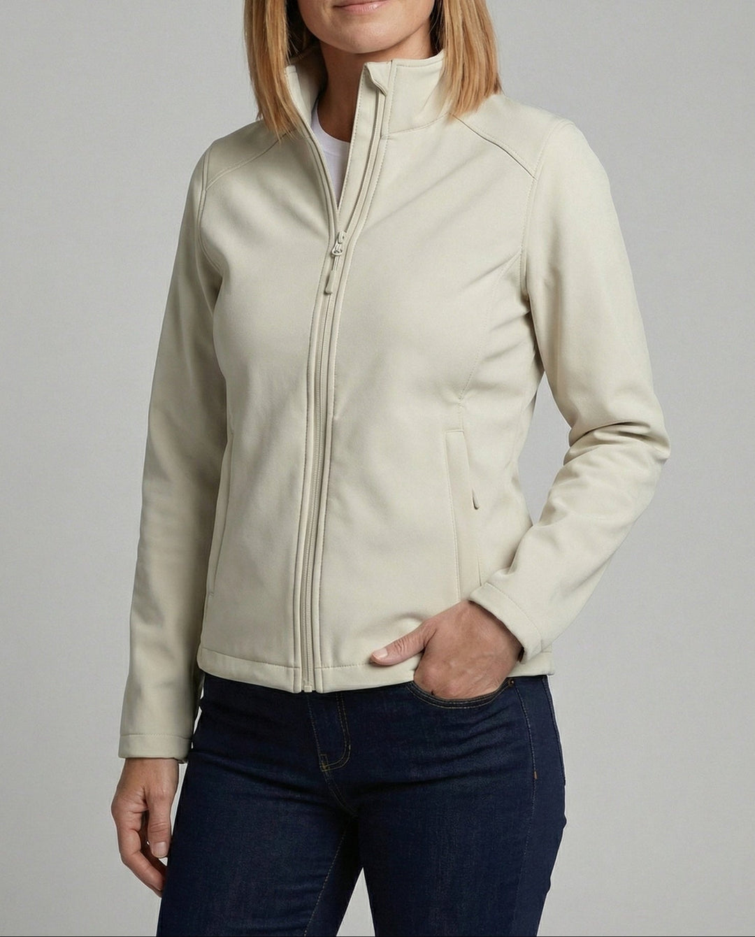 Damen Winterjacke hüftlang mit Stehkragen