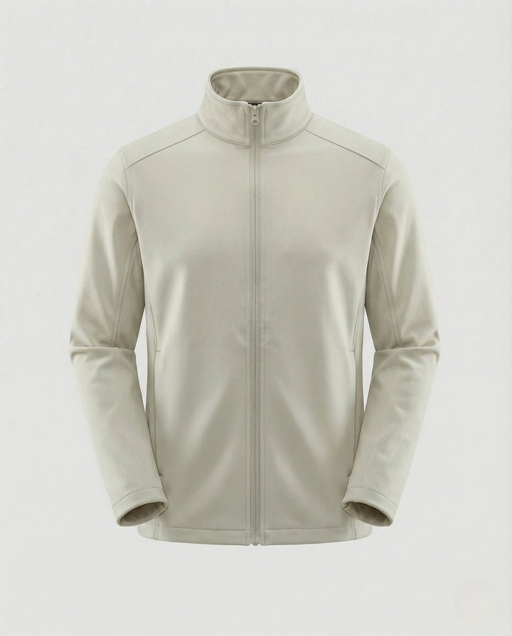 Damen Winterjacke hüftlang mit Stehkragen in Beige