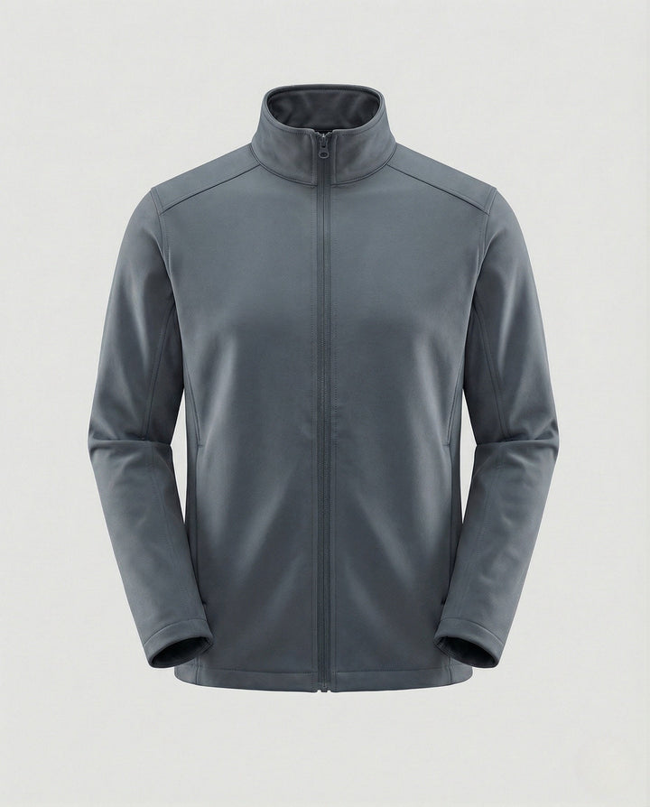 Damen Winterjacke hüftlang mit Stehkragen in Grau