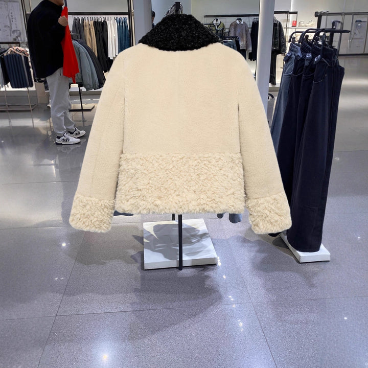 Damen Winterjacke im Blouson-Schnitt mit Kunstfellkragen (3)