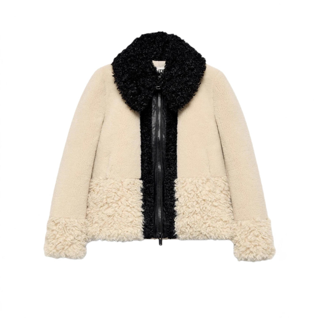 Damen Winterjacke im Blouson-Schnitt mit Kunstfellkragen (5)